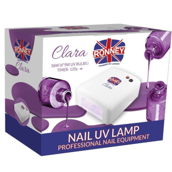 RONNEY CLARA Profesjonalna lampa do paznocki UV 36W (GY-UV-818) - KORALOWA    B@Q